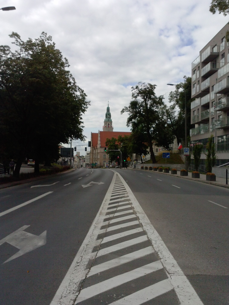 Allenstein (Olsztyn), Hindenburgstraße, Neues Rathaus