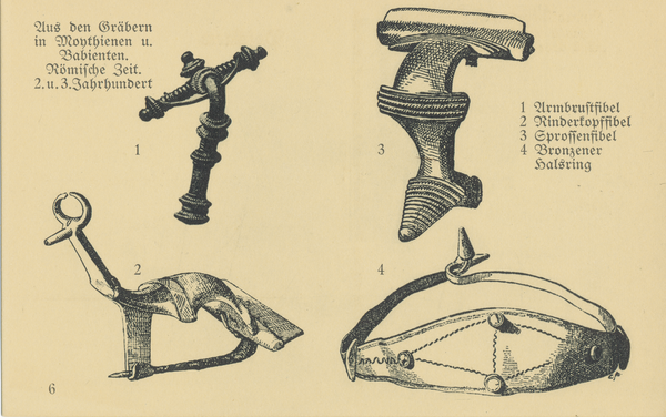 Kreis Sensburg, Prähistorische Funde, Römische Zeit, 2. u. 3. Jahrhundert