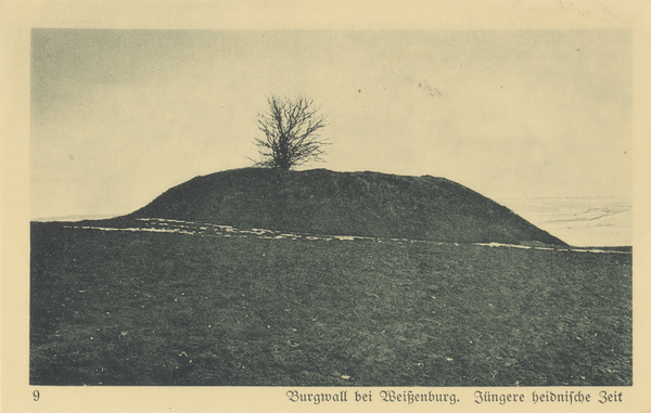 Kreis Sensburg, Prähistorische Funde, Burgwall bei Weißenburg, Jüngere heidnische Zeit