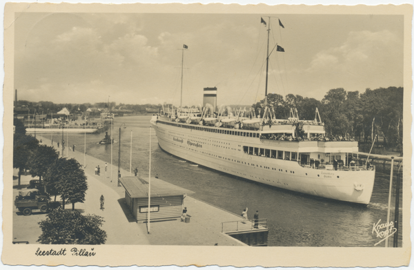 Pillau, Seestadt, Im Hafen Ostpreußischer Seedienst