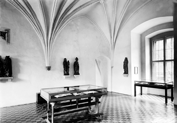 Königsberg, Schloss, Exposition in der ehemaligen Wohnstube der Marschallwohnung im Nordflügel