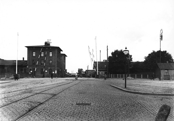 Königsberg, Blick zum Gebäude des Güterbahnhofs