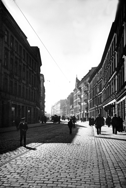 Königsberg, Blick in den Alten Garten, Häuser Nr. 52-64 und 28-2