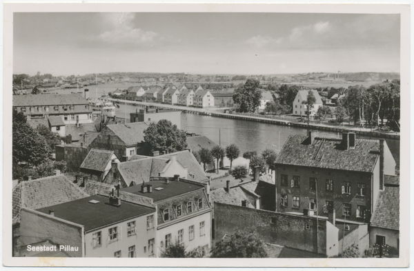 Pillau, Stadt, Ortsansicht, Blick vom Leuchtturm