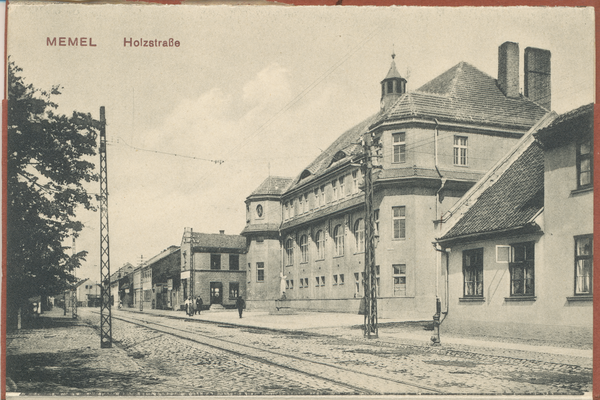 Memel, Stadt, Holzstraße mit Wohlfahrtsanstalt