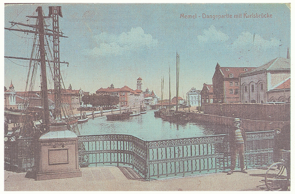 Memel, Stadt, Dange mit Karlsbrücke