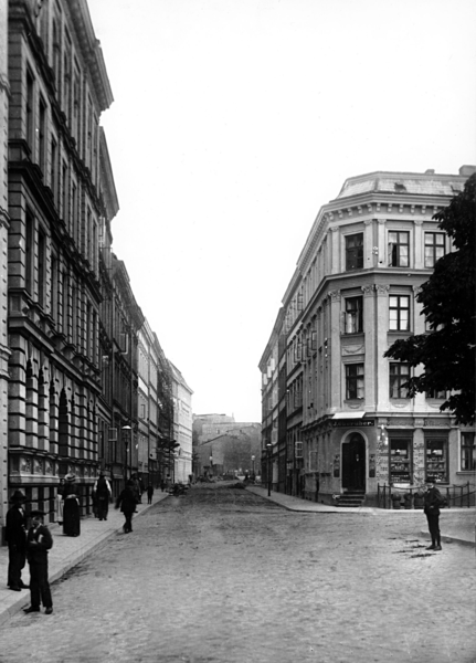 Königsberg, Blick in die Freystraße, Häuser Nr. 1-16 und 27-17