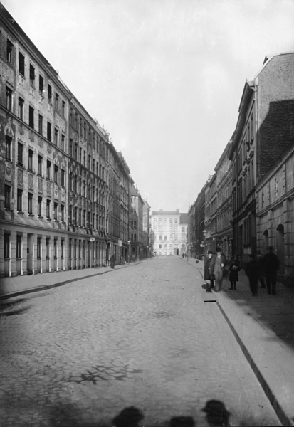 Königsberg, Blick in die Georgstraße mit den Häusern Nr. 6-11 und 27-12