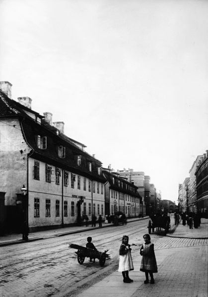 Königsberg, Blick in den Hinterroßgarten mit den Häusern Nr. 62-76 und 28-1
