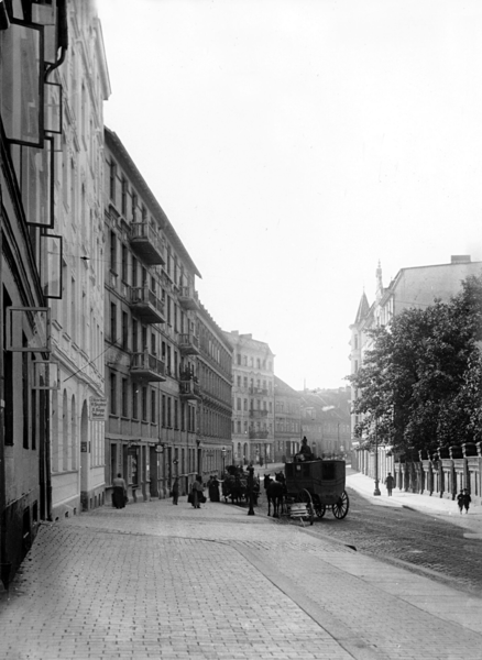 Königsberg, Pferdeomnibus auf dem Hinterroßgarten