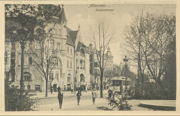 Allenstein, Kaiserstraße Ecke Schillerstraße