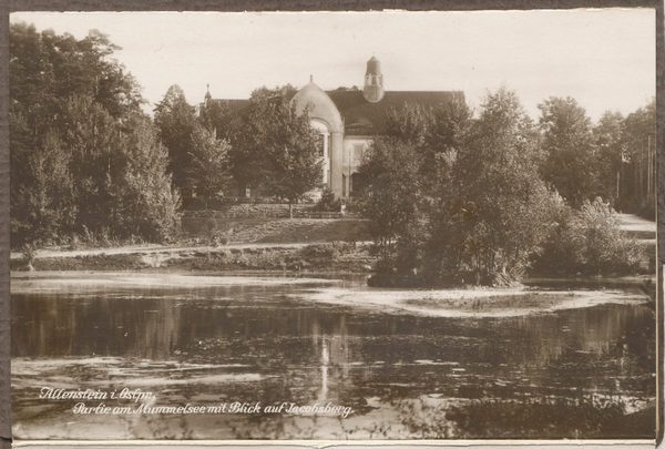 Allenstein, Mummelsee, Blick auf Jakobsberg