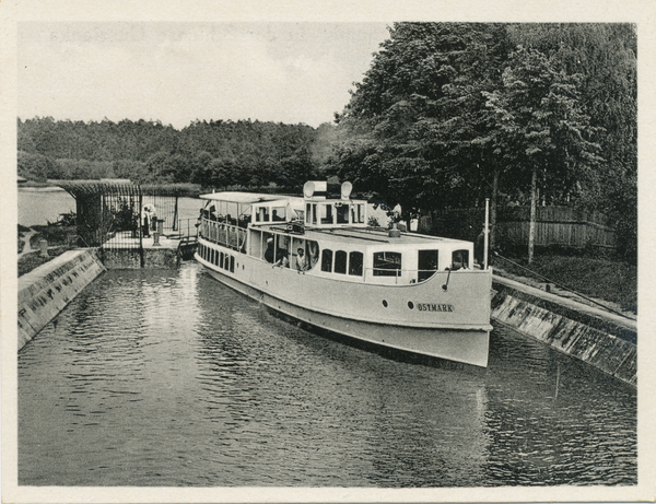 Guszianka, Schleuse, Motorschiff "Ostmark"