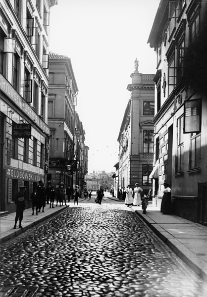 Königsberg (Pr.), Kneiphof, Perspektive der Köttelstraße zur Köttelbrücke