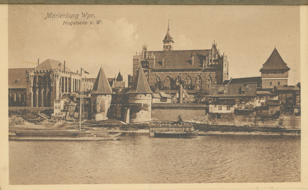 Marienburg i. Westpr., Die Marienburg von der Nogatseite