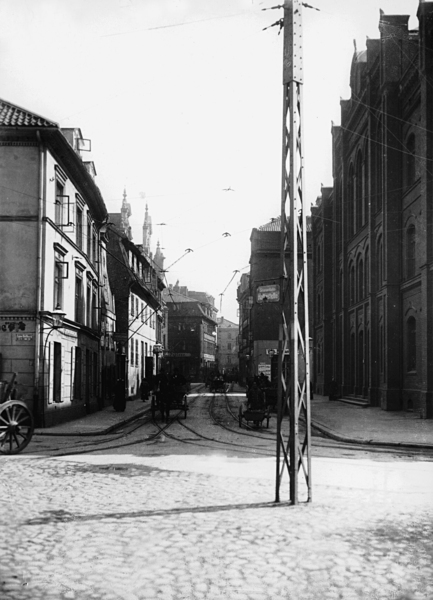 Königsberg, Blick in die Altstädtische Langgasse mit den Häusern Nr. 44 und 46-43