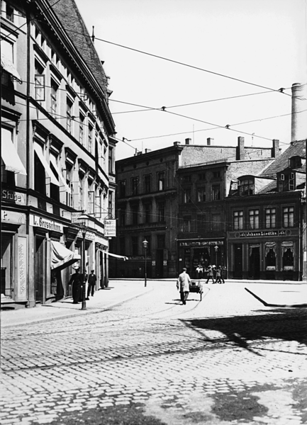 Königsberg (Pr.), Altstädtischen Langgasse, Ecke Münchenhofstraße