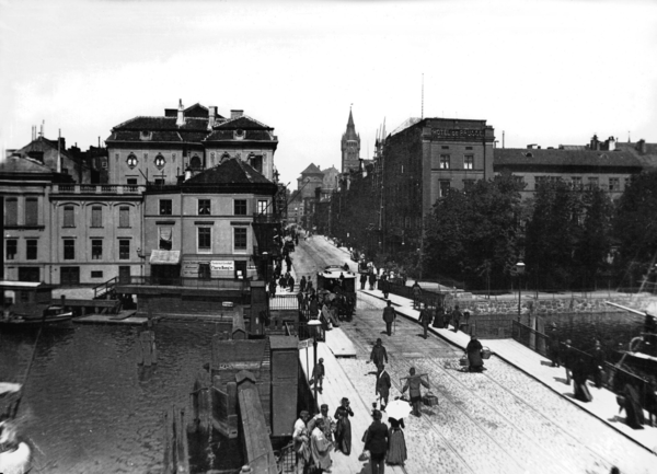 Königsberg, Grüne Brücke und Kneiphöfsche Langgasse