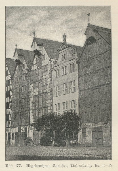 Königsberg (Pr.), Lindenstraße Nr. 11 - 15, Abgebrochene Speicher