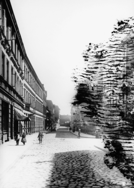 Königsberg, Sackheimer Mittelstraße mit den Häusern Nr. 50-62 und 8-1