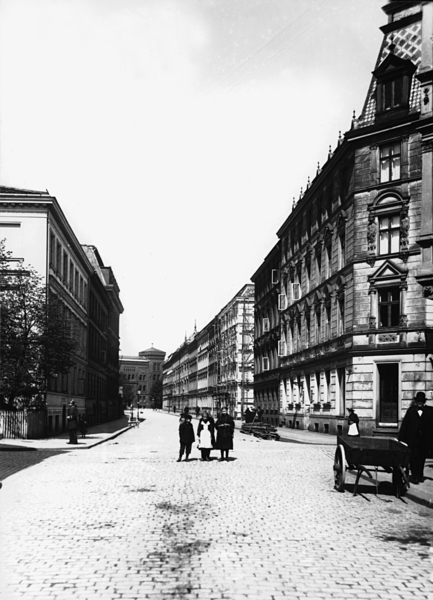 Königsberg, Mitteltragheim mit den Häusern Nr. 49-53 und 10-1