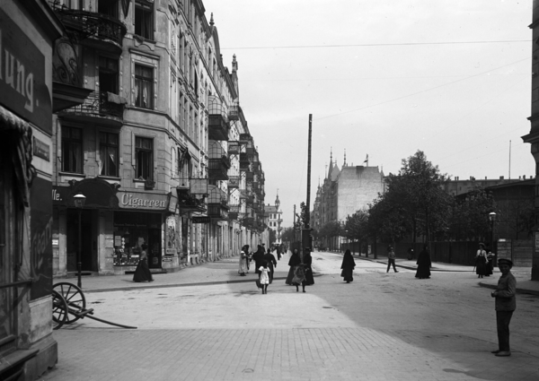 Königsberg, Neue Dammgasse, perspektivische Ansicht