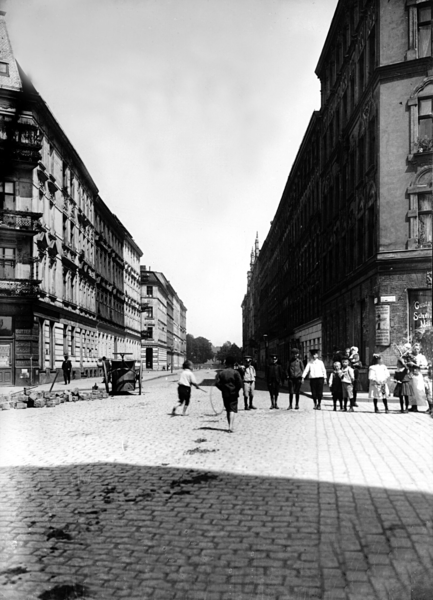 Königsberg, Plantage, vom Kurfürstendamm 23 aus gesehen