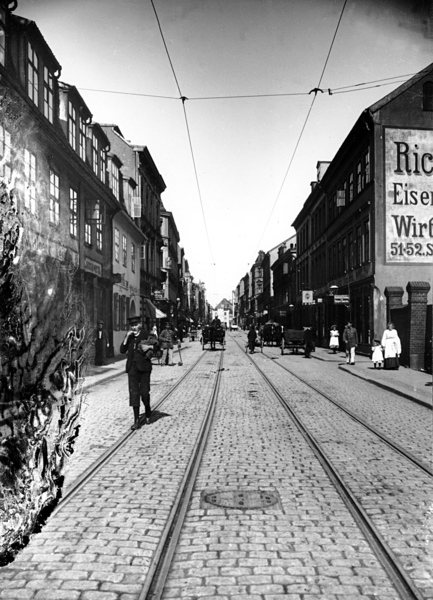 Königsberg, Sackheimerrechte Straße mit den Häusern Nr. 82-107 und 52-33