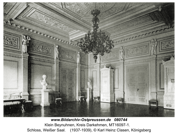 Klein Beynuhnen, Schloss, Weißer Saal