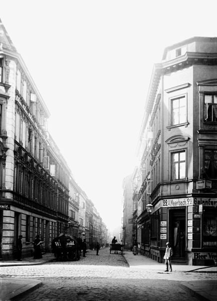 Königsberg, Sternwartstraße mit den Häusern Nr. 31-12 und 41-64