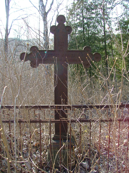 Rogahlen, Friedhof, Grabkreuz Ernst Moritz