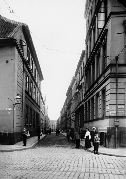 Königsberg, Ziegelstraße mit den Häusern Nr. 1-13 und 25-13a