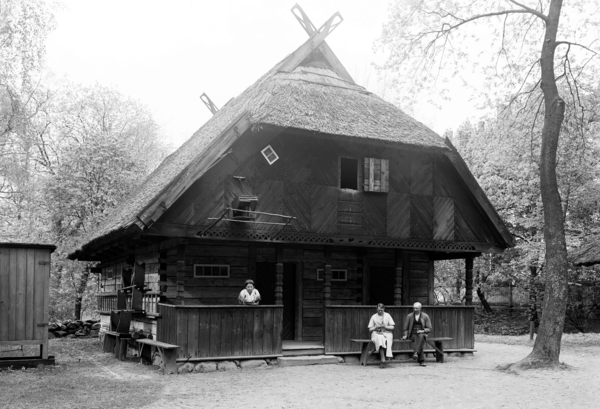 Königsberg, Freilichtmuseum der Provinz Ostpreußen, Gehöft aus Pempen Kr. Memel, Vorderansicht des Wohnhauses