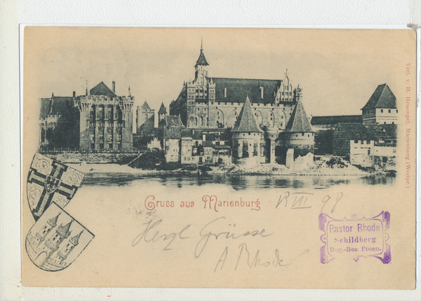 Marienburg i. Westpr., Die Marienburg von der Nogatseite