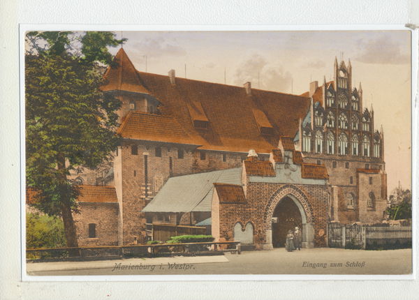 Marienburg, Westpr., Haupteingang zur Marienburg