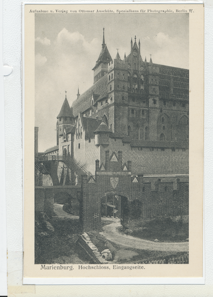 Marienburg i. Westpr., Hochschloss, Eingangsseite