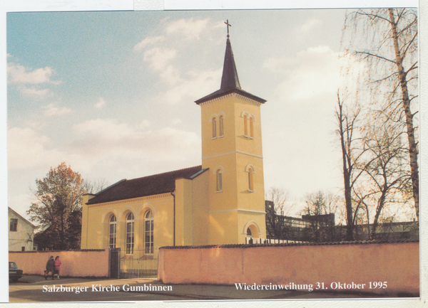 Gumbinnen, Salzburger Kirche, Wiedereinweihung