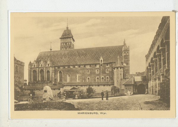 Marienburg, Westpr., Blick in den Innenhof der Ordensburg