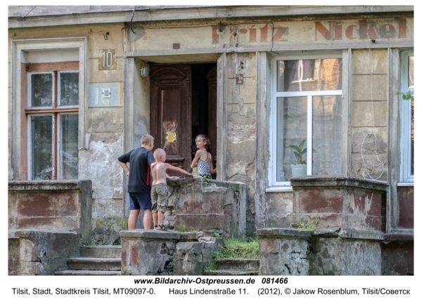 Tilsit (Советск), Haus Lindenstraße 11