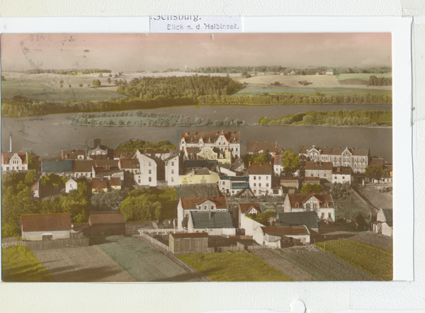 Sensburg, Blick nach der Halbinsel