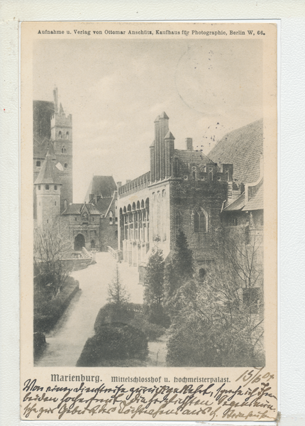 Marienburg i. Westpr., Mittelschlosshof und Hochmeisterpalast