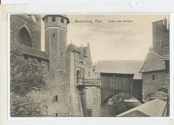 Marienburg, Westpr.,  Haupteingang zur Marienburg