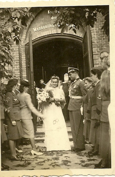 Elbing, Hochzeit in der Mennonitenkirche