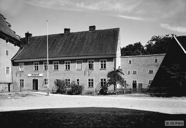 Mehlsack, Stadt, Amtsgericht im ehemaligen Ordensschloss des Bischofs von Ermland