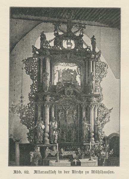 Mühlhausen Kr. Preußisch Holland, Ev. Kirche, Altar