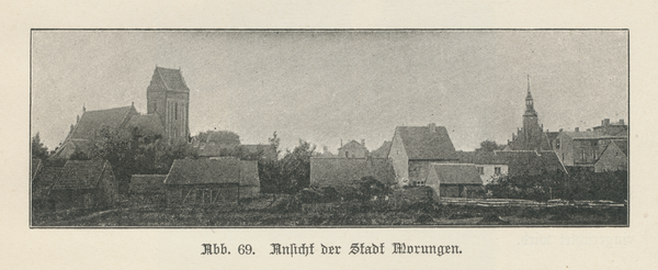 Mohrungen, Stadt, Ortsansicht von Südosten