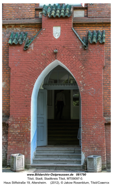 Tilsit (Советск), Haus Stiftstraße 19, Altersheim