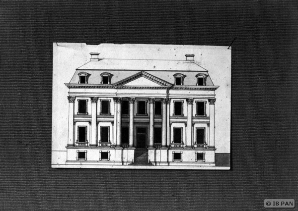 Mohrungen, Stadt, Entwurf zum Gebäude des Landratsamtes, Ansicht der Fassade