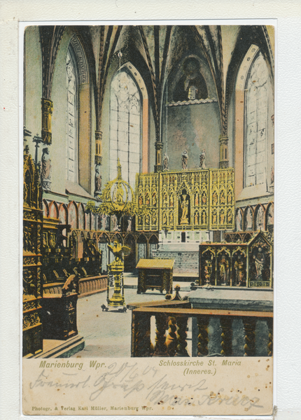 Marienburg i. Westpr., Schloss, Inneres der Schlosskirche St. Maria