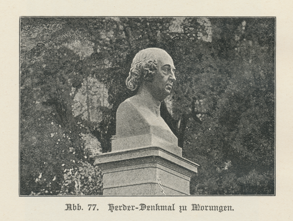 Mohrungen, Stadt, Herder-Denkmal